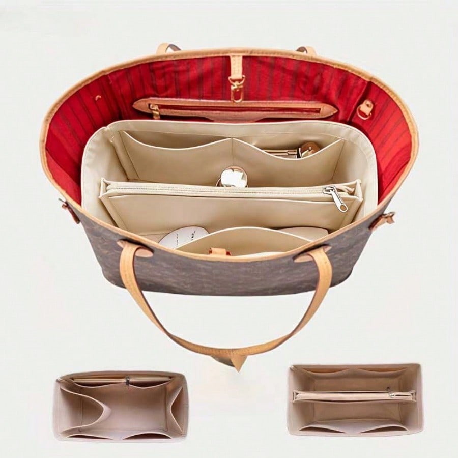 Handbags - Vilt tasorganizer met meerdere vakken, cosmetische