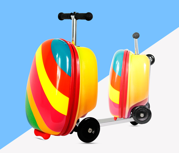 Kinderen rijden op koffer Scoo - Kids Ride On Suitcase Scooter recensie en prijs