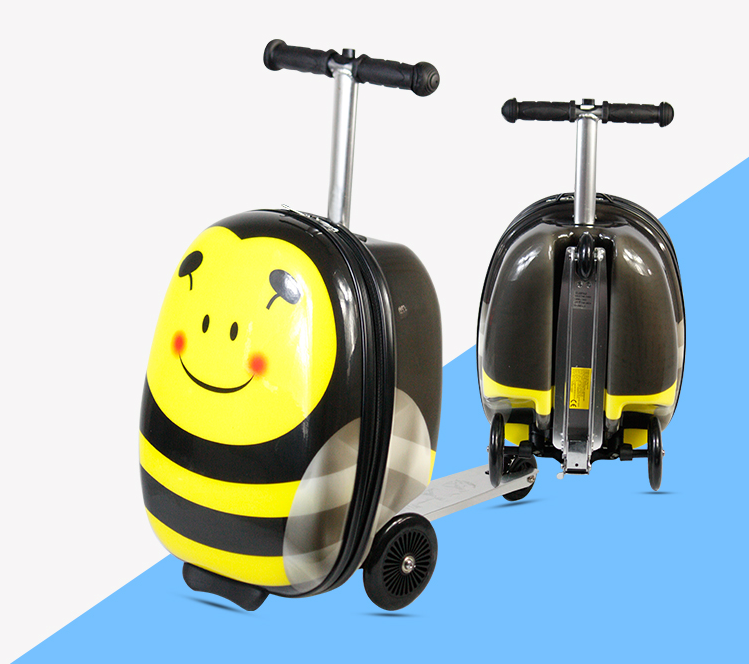 Kinderen rijden op koffer Scoo - Kids Ride On Suitcase Scooter recensie en prijs