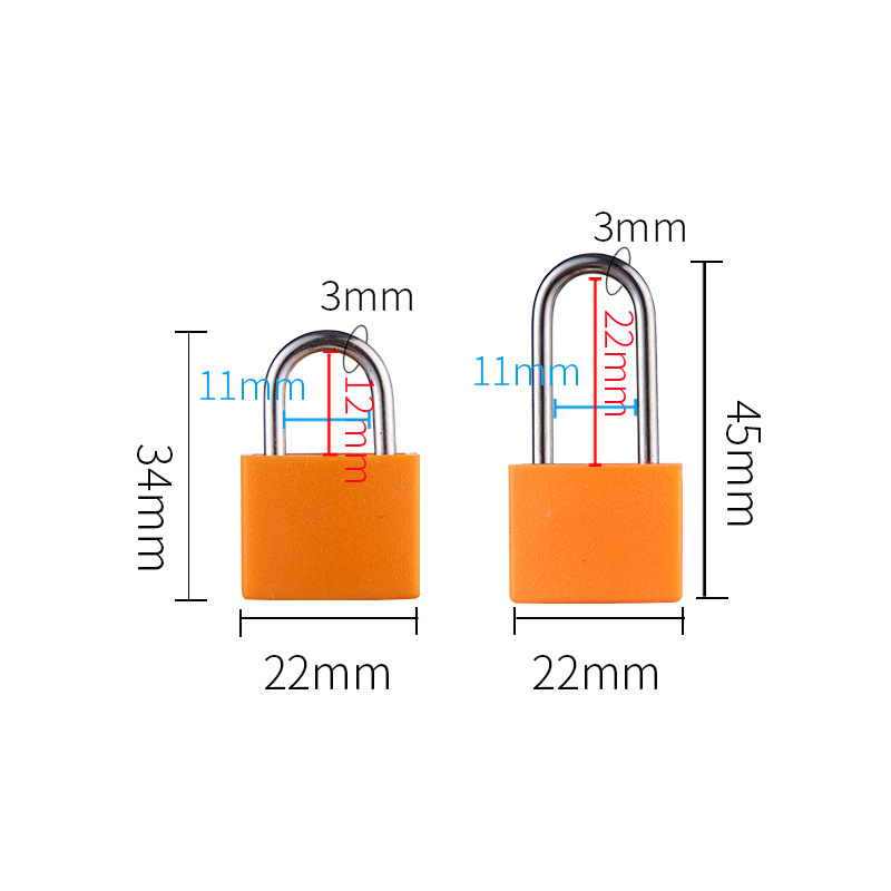 Kleur Mini Koperen Slot Lange  - Luggage recensie en prijs
