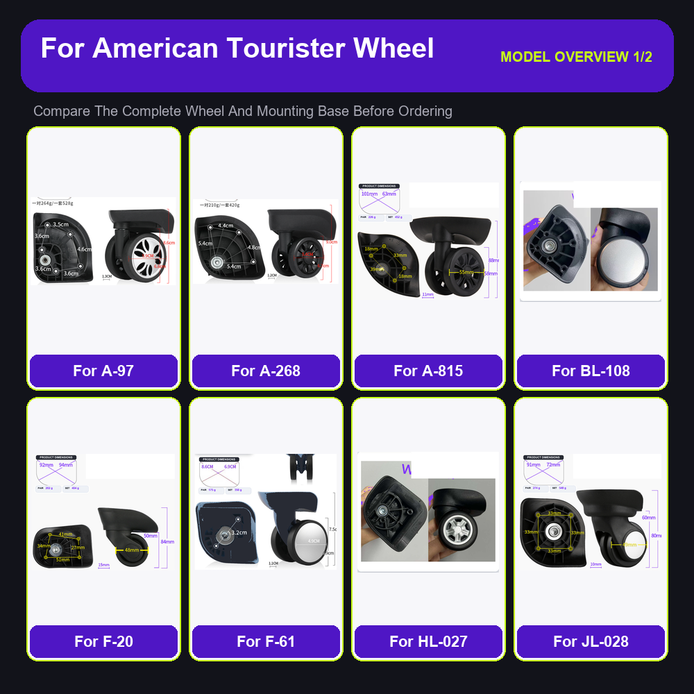 Robuuste vervangende wielen vo - Silent Replacement Luggage Wheels recensie en prijs