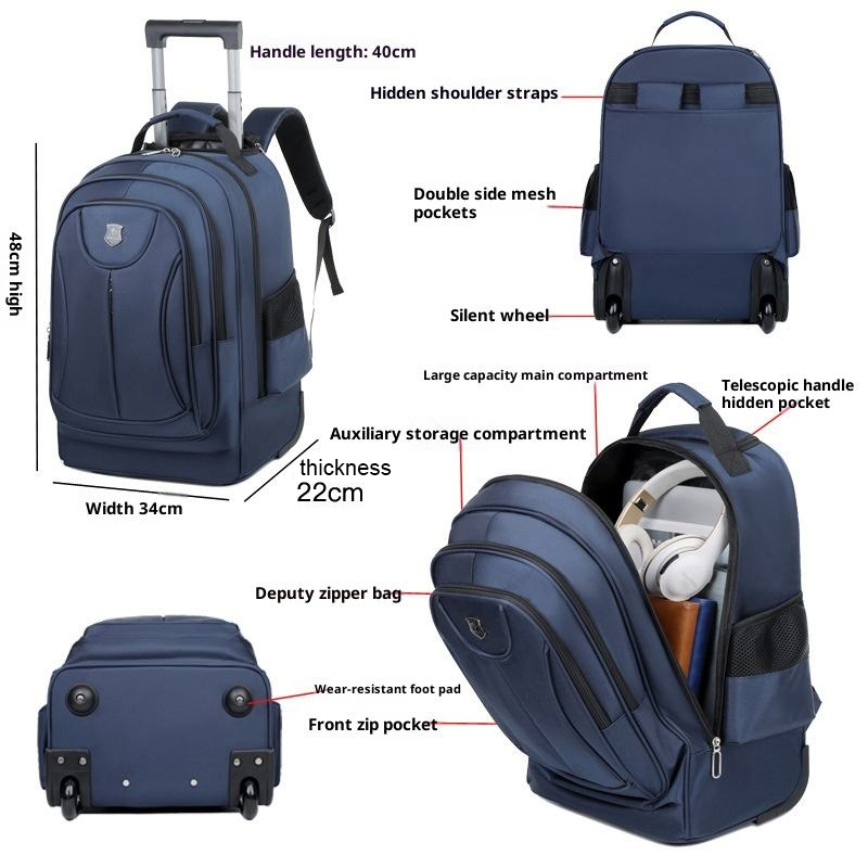 2026 Multifunctionele Oxford W - Foldable Rolling Luggage Bag recensie en prijs