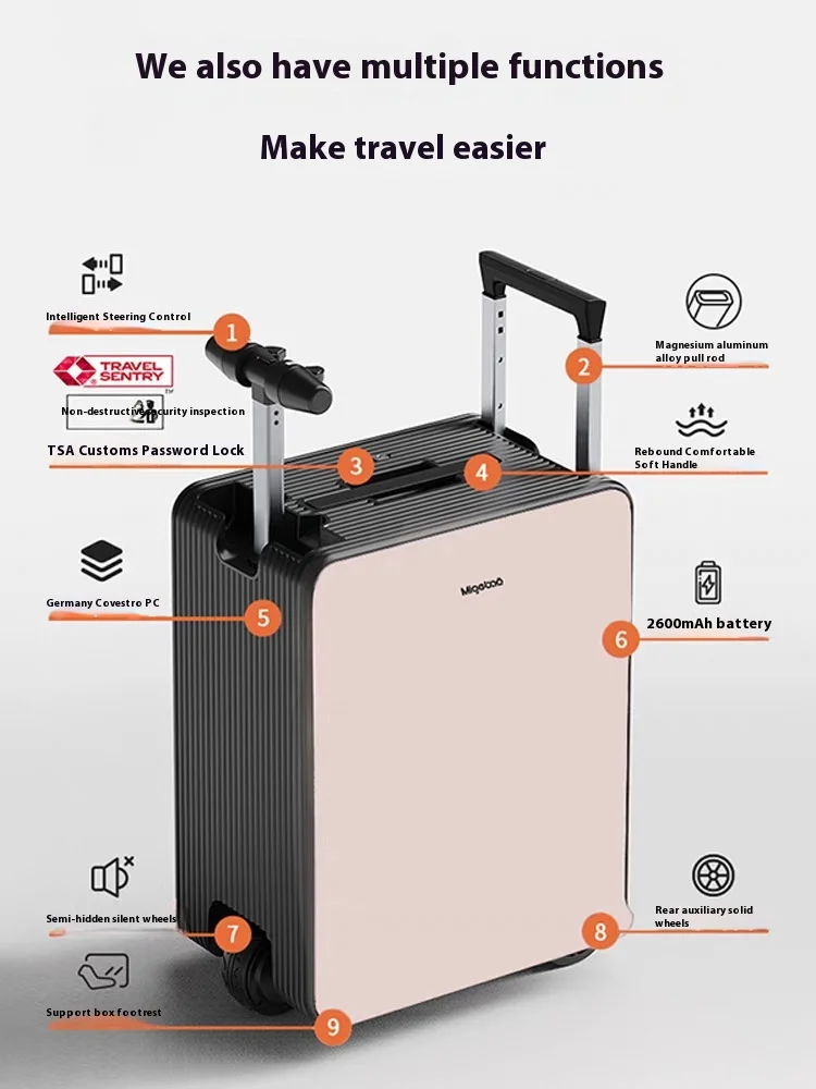 2026 Nieuwe Elektronische Koff - Kids Ride On Suitcase Scooter recensie en prijs