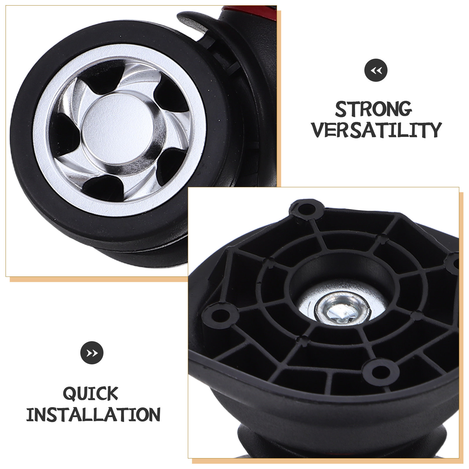 Universele set van vervangende - Silent Replacement Luggage Wheels recensie en prijs