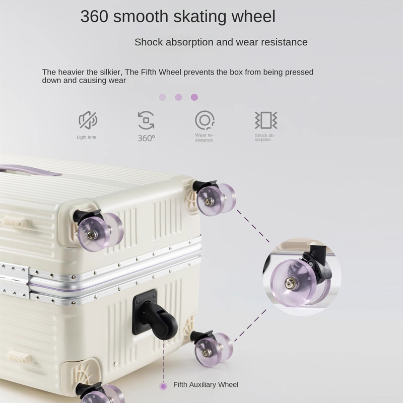 Reiskoffer met brede handgreep - Aluminum Frame Carry On Luggage recensie en prijs